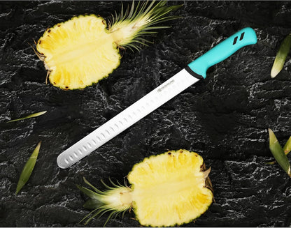 Brisket Slicing Knife - 12 Inch - Razor Sharp Ham Knife - High-carbon Molybdenum Steel - Santoprene Handle - Designed for Briskets,Roasts,Turkey,BBQ