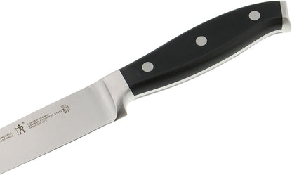 Forged Premio 7-inch Hollow Edge Santoku Knife, Black/Stainless Steel