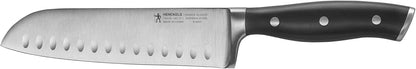 Forged Premio 7-inch Hollow Edge Santoku Knife, Black/Stainless Steel