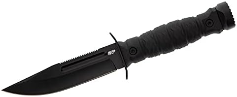 M&P Special Ops Survival Knives with Full-Tang Construction, 5"-7", Black Oxide Coated Stainless Steel Blade, For Tactical, Survival, and Outdoors