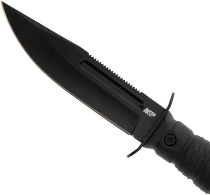 M&P Special Ops Survival Knives with Full-Tang Construction, 5"-7", Black Oxide Coated Stainless Steel Blade, For Tactical, Survival, and Outdoors