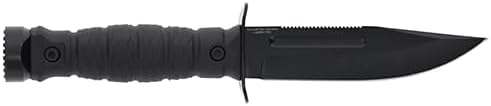 M&P Special Ops Survival Knives with Full-Tang Construction, 5"-7", Black Oxide Coated Stainless Steel Blade, For Tactical, Survival, and Outdoors