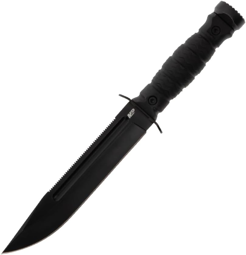 M&P Special Ops Survival Knives with Full-Tang Construction, 5"-7", Black Oxide Coated Stainless Steel Blade, For Tactical, Survival, and Outdoors