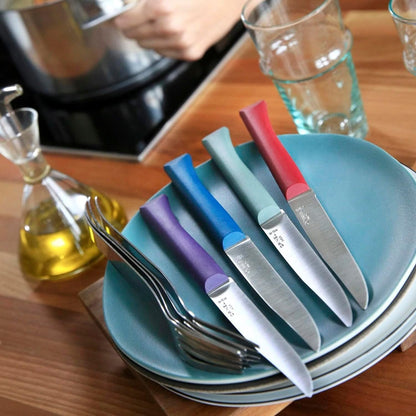 Set of 4 Bon Appetit+ Dishwasher Safe Serrated Steak Knives - Grey