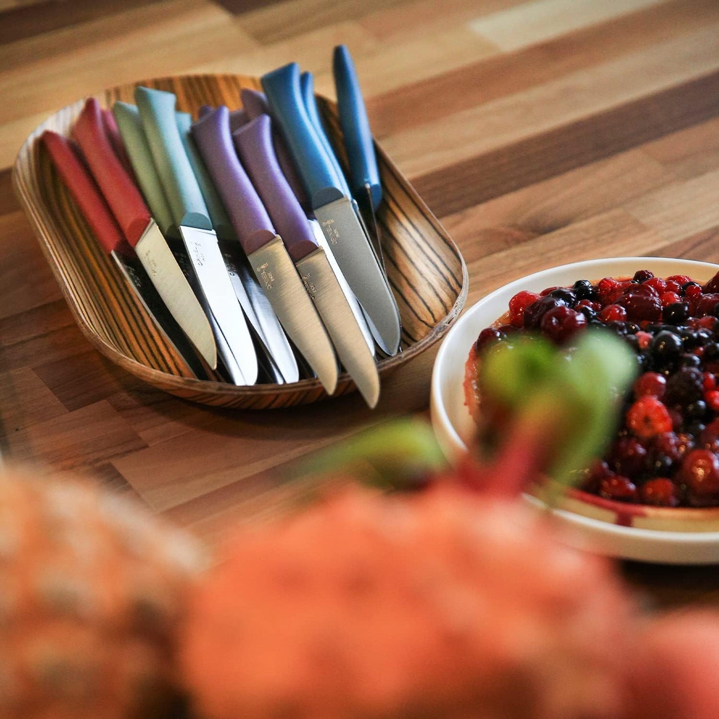Set of 4 Bon Appetit+ Dishwasher Safe Serrated Steak Knives - Grey