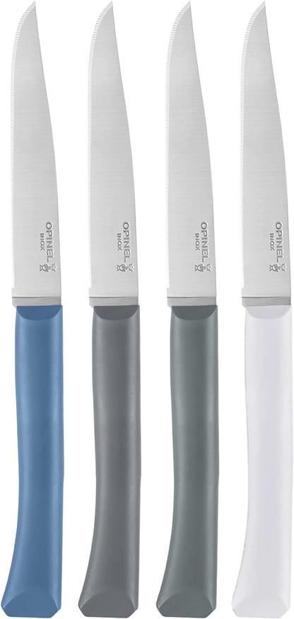 Set of 4 Bon Appetit+ Dishwasher Safe Serrated Steak Knives - Grey