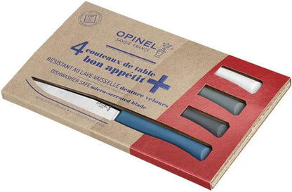 Set of 4 Bon Appetit+ Dishwasher Safe Serrated Steak Knives - Grey