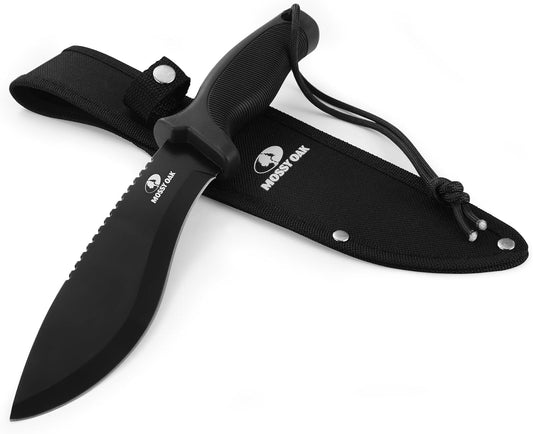 11.5'' Machete for Yard Work, Survival Kukri Machete Knife | EDC Gear, Ergonomic Anti-Slip Handle, Stainless Steel Machetes for Cutting Trees, Gardening, Bushcraft and Hunting