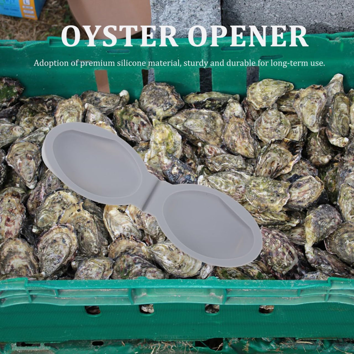 Oyster Shucker Tool Set 2-Pack Oyster Holder Opener for Safe Shellfish Opening Ergonomic Shucking Clamp for Clam Scallop Seafood Tools for Bbq Picnic Dinner Travel