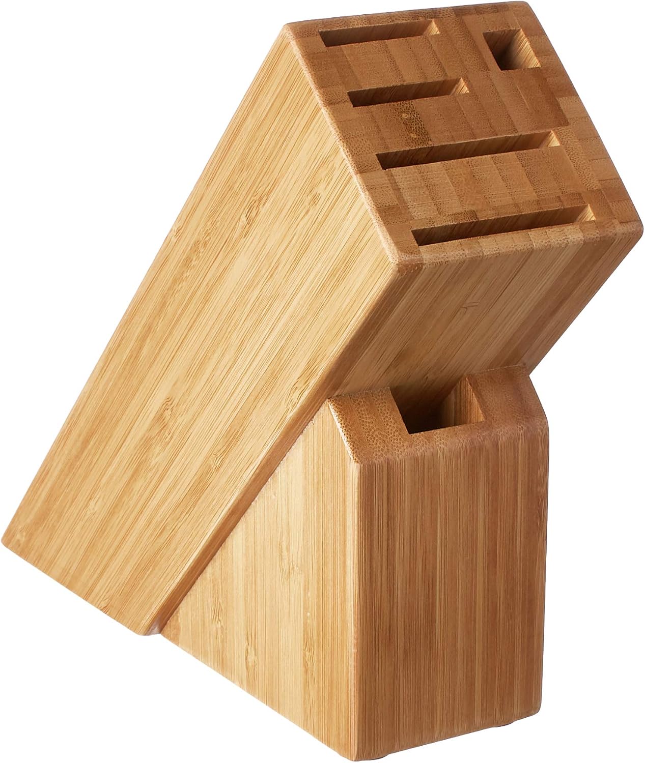 Shun Slimline Knife Block, 6-Slot | Knife Holder, Made from Genuine Bamboo, Kitchen Storage