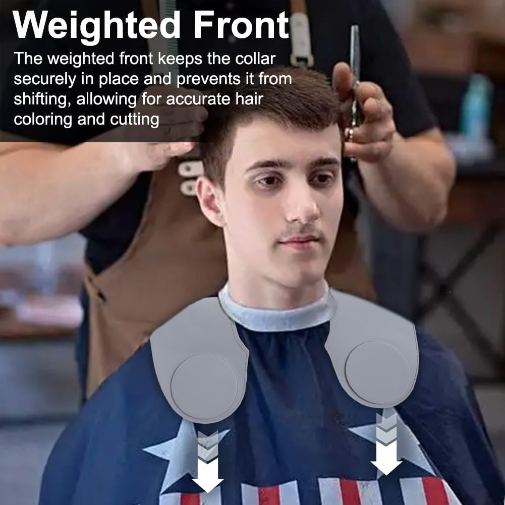 Silicone Hair Cutting Guide Collar - Waterproof Cutting Mat for Hair Stylist - Hair Cutting Cape