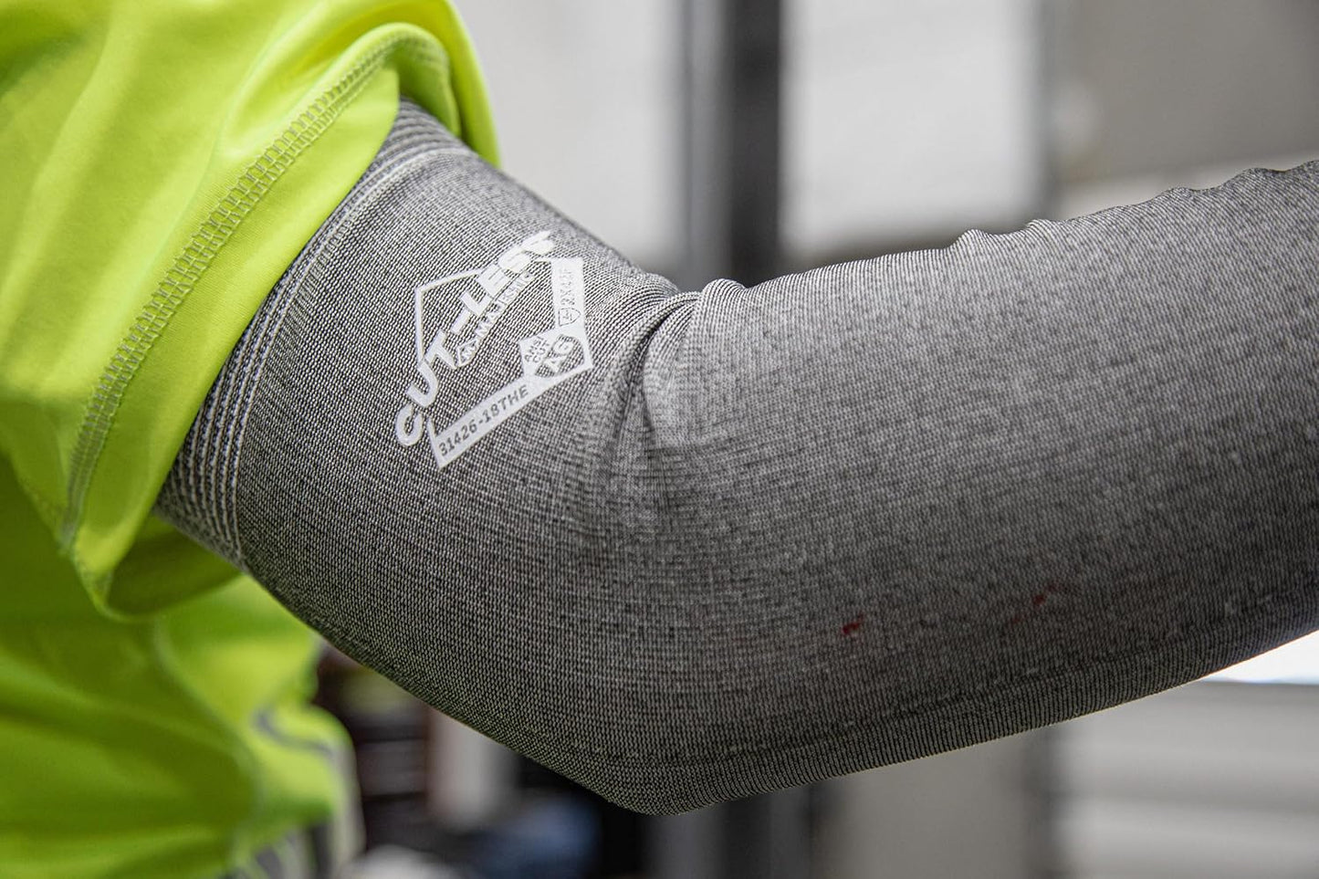 Glove Cut-Less Korplex Cut Resistant Sleeves w/Thumb Hole, Provide Arm and Wrist Protection