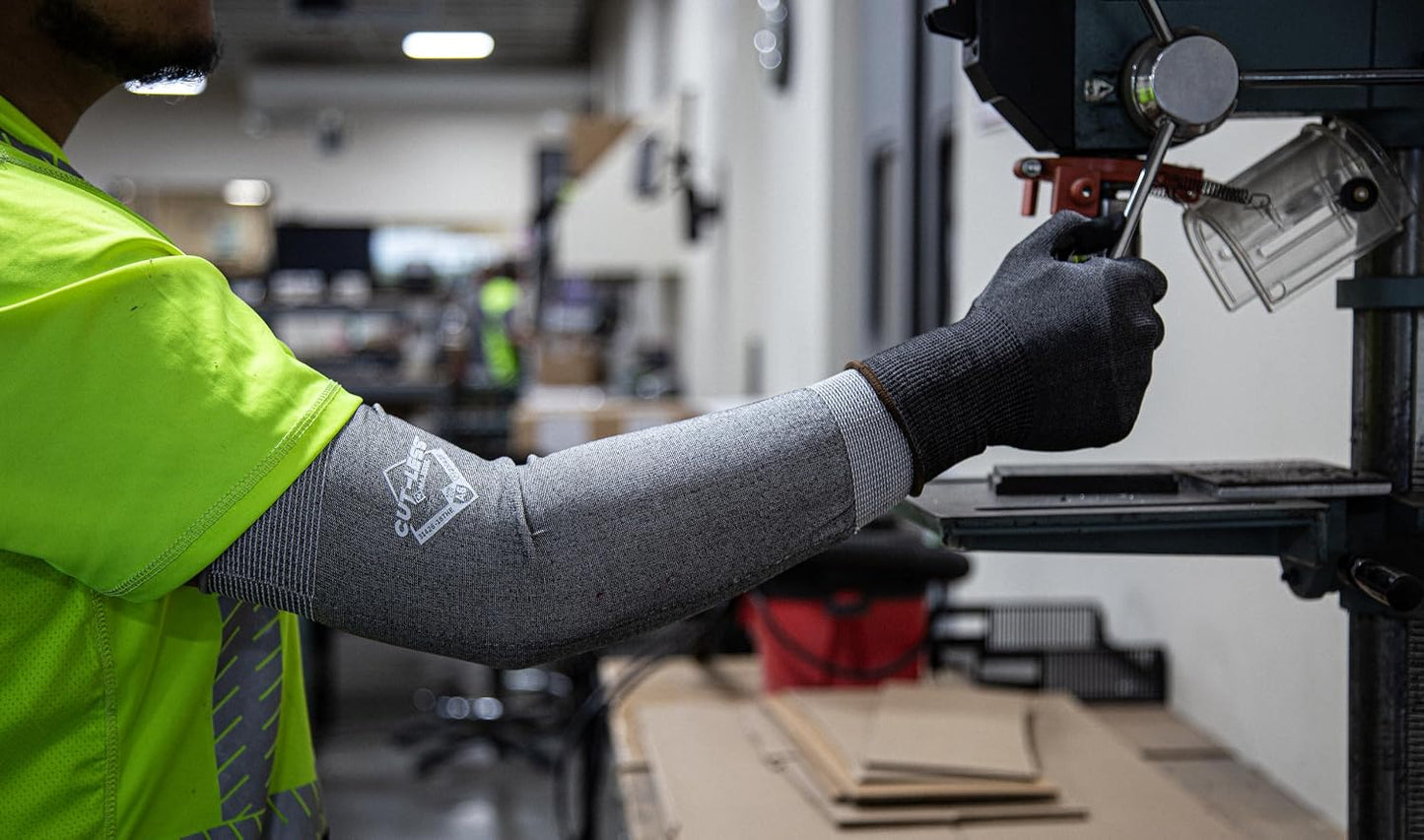Glove Cut-Less Korplex Cut Resistant Sleeves w/Thumb Hole, Provide Arm and Wrist Protection