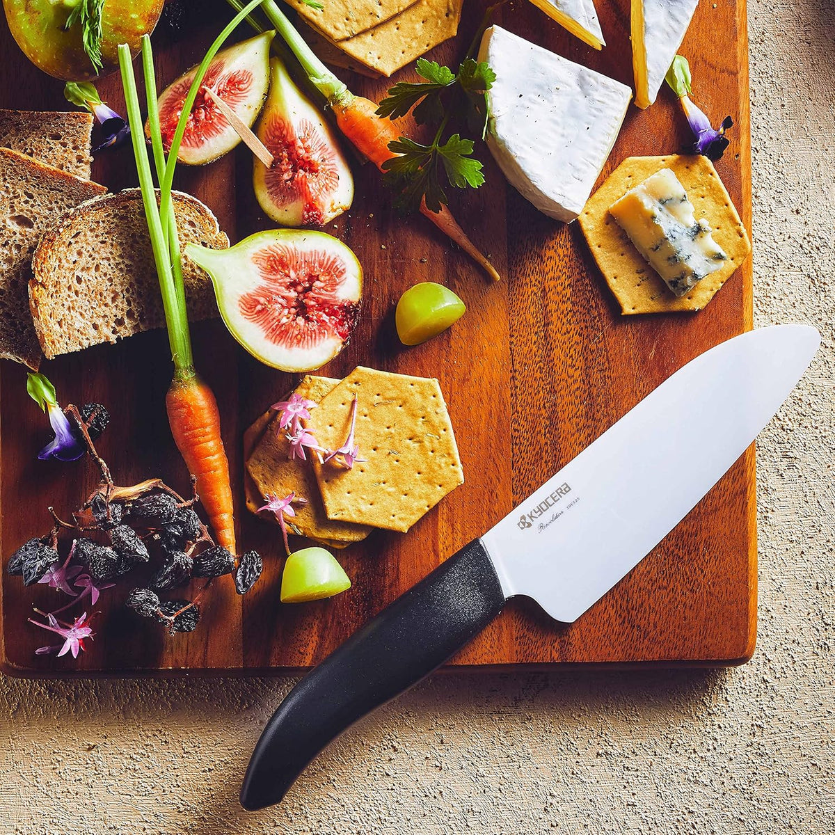 Revolution 2-Piece Ceramic Knife Gift Set | Revolution Ceramic Knife Duo: 5.5” Santoku & 4.5” Utility Blades for Precise Slicing, Trimming, and Daily Meal Prep