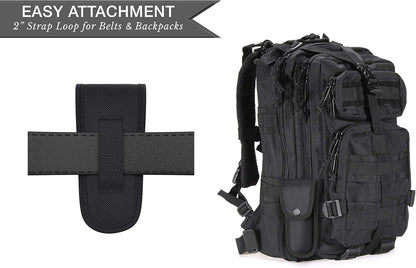 Universal Tactical Knife Sheath Holster with Belt Loop - Pouch Fits Any 5" Folding Pocket Knife