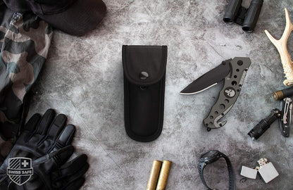 Universal Tactical Knife Sheath Holster with Belt Loop - Pouch Fits Any 5" Folding Pocket Knife