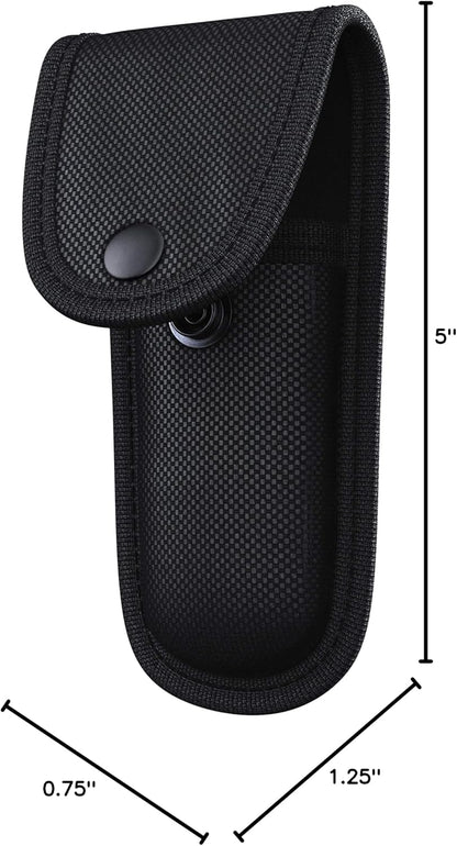 Universal Tactical Knife Sheath Holster with Belt Loop - Pouch Fits Any 5" Folding Pocket Knife