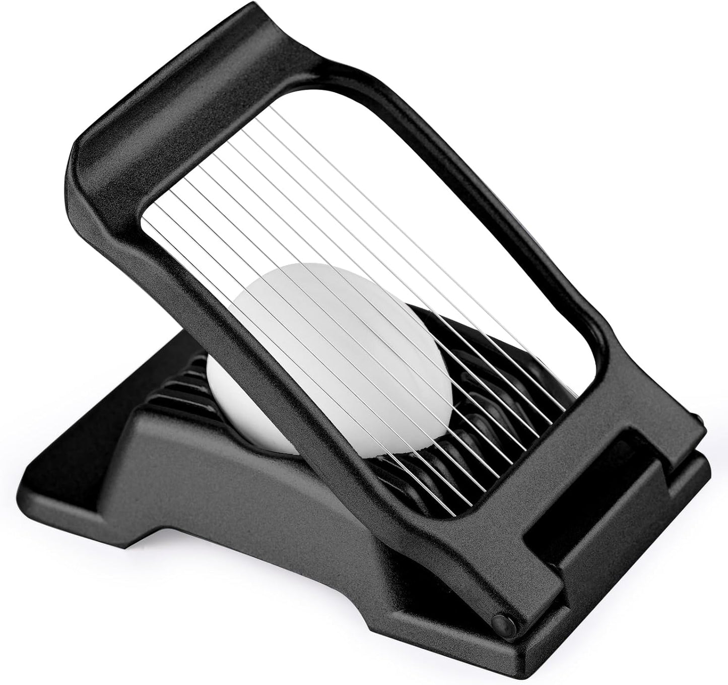 Multipurpose Heavy Duty Aluminium Egg Slicer, Stainless Steel Wire, Sliver | Dishwasher Safe, Rust Resistant, Egg Cutter for Hard Boiled Eggs, Soft Food and Soft Fruit, Salads, Butter, Cheese, Spam