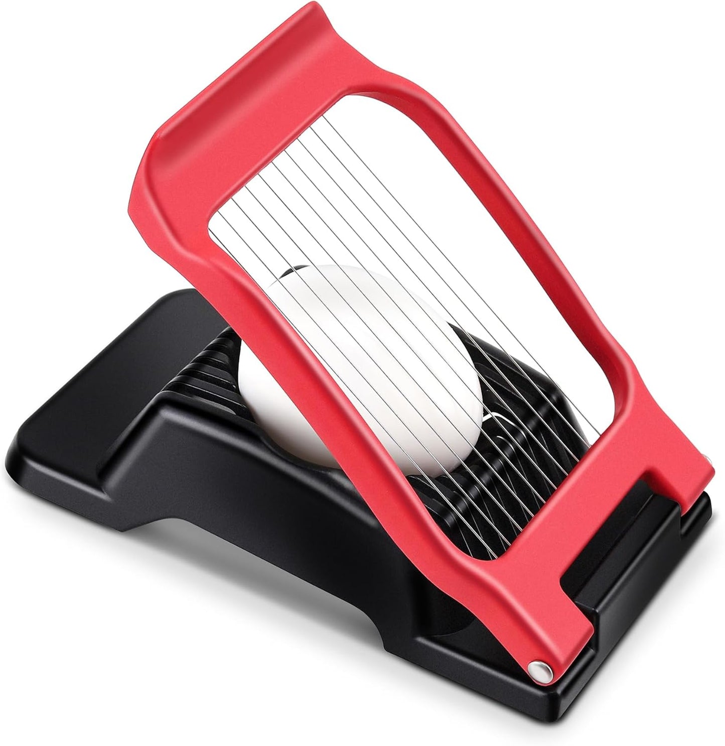Multipurpose Heavy Duty Aluminium Egg Slicer, Stainless Steel Wire, Sliver | Dishwasher Safe, Rust Resistant, Egg Cutter for Hard Boiled Eggs, Soft Food and Soft Fruit, Salads, Butter, Cheese, Spam