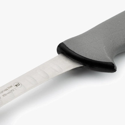 Serie Colour Proof - Salmon Knife Fish Knife - 12" Blade Nitrum Stainless Steel - Polypropylene Handle Covered by Elastomer in Black Color - Ideal for Professional Use and Hygiene