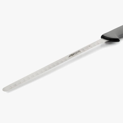 Serie Colour Proof - Salmon Knife Fish Knife - 12" Blade Nitrum Stainless Steel - Polypropylene Handle Covered by Elastomer in Black Color - Ideal for Professional Use and Hygiene