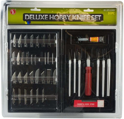 51-Piece Deluxe Hobby Knife Set - 81351HB