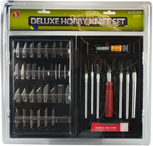 51-Piece Deluxe Hobby Knife Set - 81351HB
