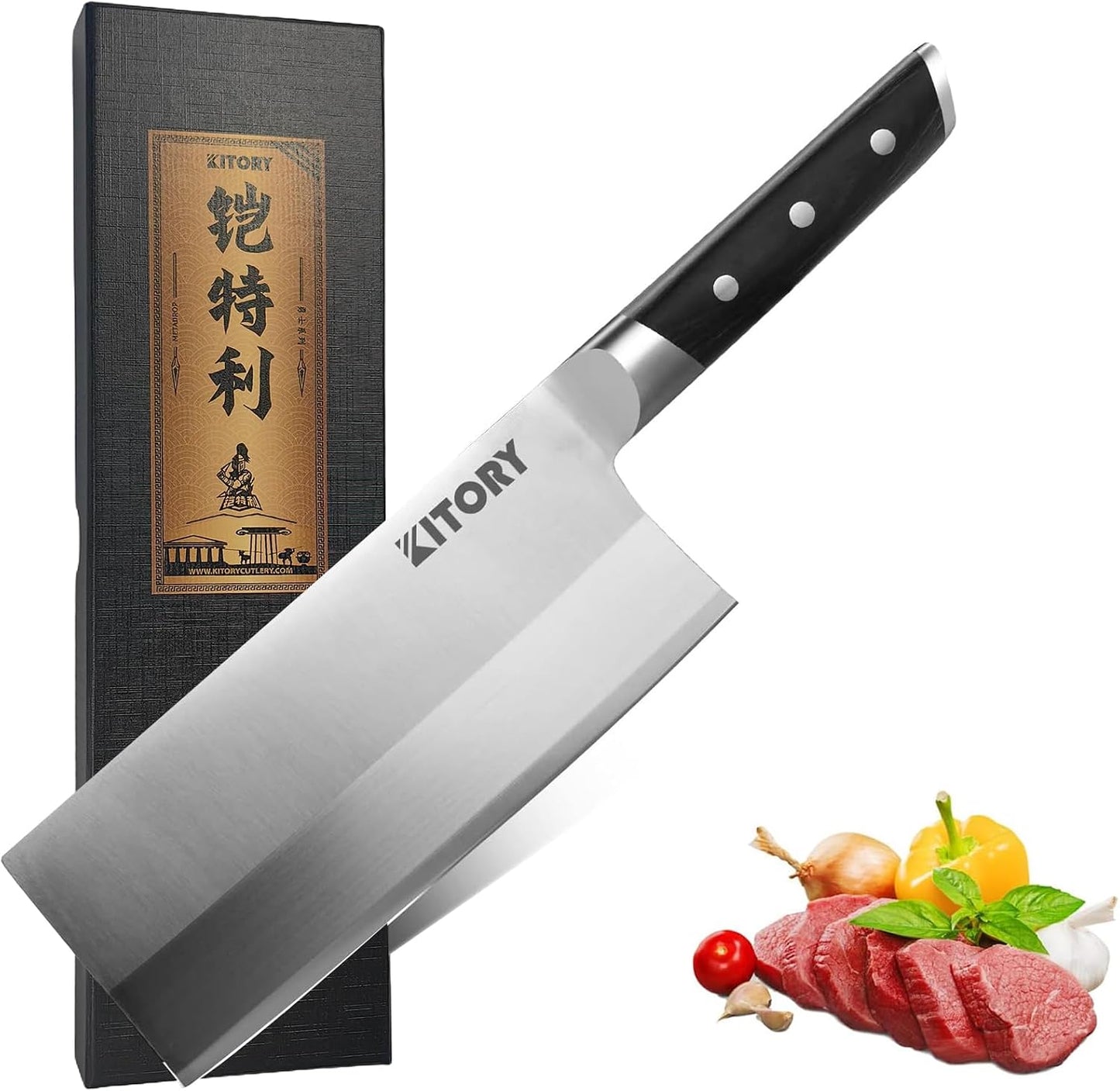 12” Slicing Knife - Japanese Style Meat Carving and BBQ Brisket Knife for Turkey - German High Carbon Steel- Big Size pakkaWood Mirror Finish Handle Design, with Gift Box