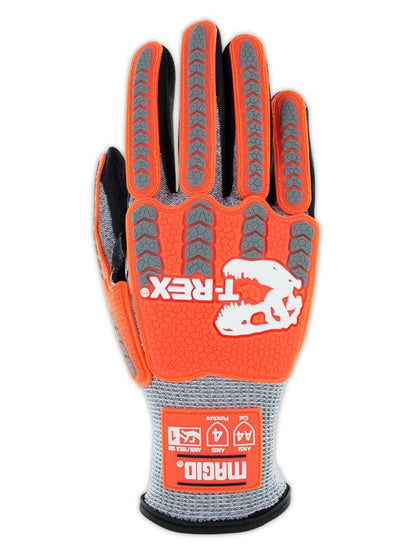 MAGID T-REX Flex Series ANSI A4 Foam Nitrile Coated Impact Gloves, 1 Pair, Size 10/XL (TRX443)