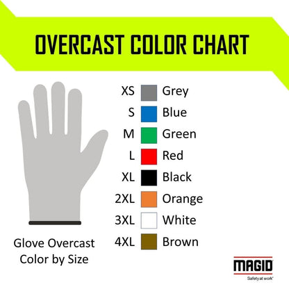MAGID T-REX Flex Series ANSI A4 Foam Nitrile Coated Impact Gloves, 1 Pair, Size 10/XL (TRX443)