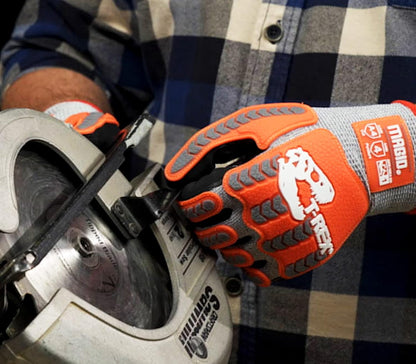 MAGID T-REX Flex Series ANSI A4 Foam Nitrile Coated Impact Gloves, 1 Pair, Size 10/XL (TRX443)