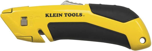 44136 Utility Knife, Heavy Duty Self-Retracting Box Cutter and Crafting Knife with No-Slip Grip, Wire Stripping and Lanyard Hole