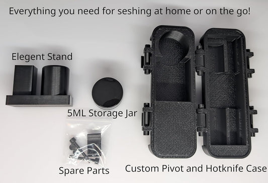 Pivot Hotknife Travel Case and Stand Hot Knife Peek Peakcoil Pufc0 Pivot P U F F C O PUFFC O puffco pivot travel case