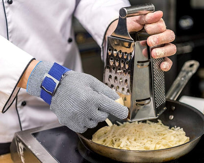 SlicePro ANSI A9 Cut Resistant Glove PR1706, Stainless Steel Mesh Metal Glove, Food Grade for Kitchen Cooking, Butcher Meat Cutting, Oyster Shucking, Mandoline, (XL, 1 PCS)