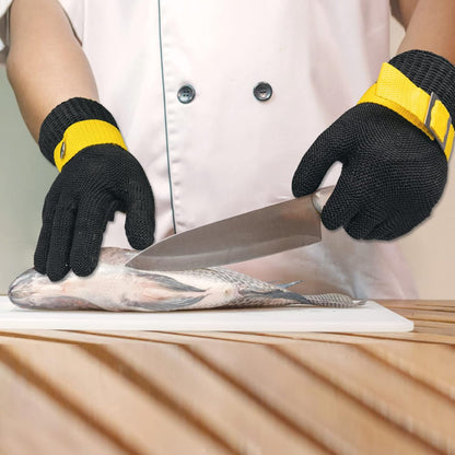 SlicePro ANSI A9 Cut Resistant Glove PR1706, Stainless Steel Mesh Metal Glove, Food Grade for Kitchen Cooking, Butcher Meat Cutting, Oyster Shucking, Mandoline, (XL, 1 PCS)