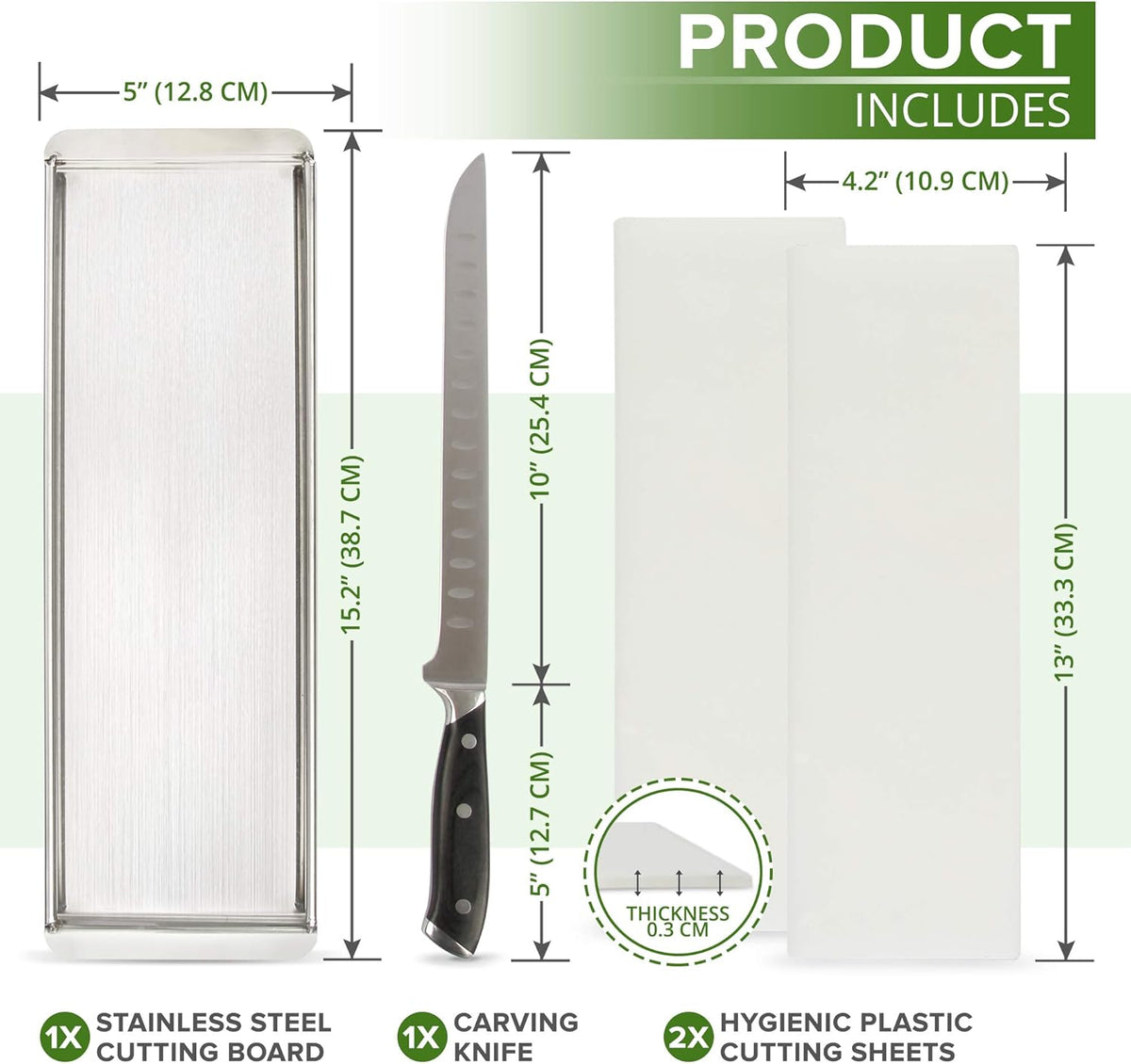 Advanced Beef Jerky Slicer Kit- 100% Precision Uniform Slices Guaranteed - Adjustable Thickness Dishwasher Safe Beef Jerky Cutting Board & 10" Meat Slicing Knife Deliver Gorgeous Jerky Maker Slices