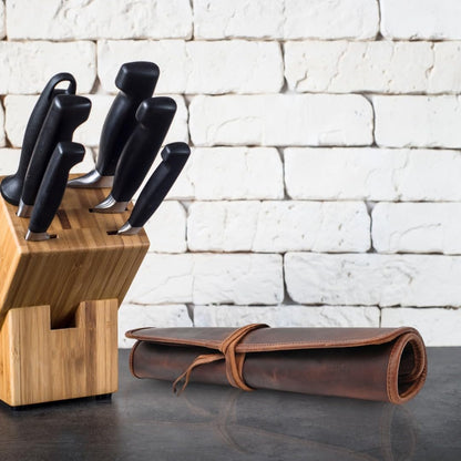 Knife Roll Bag Professional Chef Knife Case, Durable Knife Sheath Holder, Cooks & Culinary Tools Carrying Storage, Portable Knife Wrap - 4 Slots
