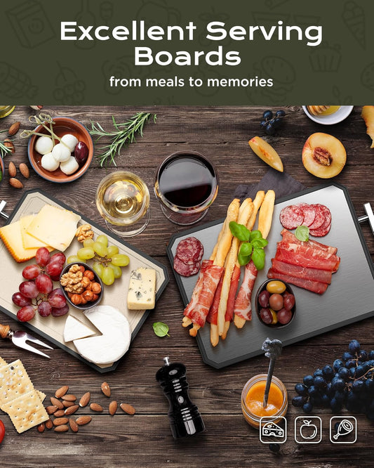 Stainless Steel Cutting Board,Non Toxic chopping for kitchen | Metal Cutting Board,Double Sided Stainless Steel/Wheat straw pp Large for meat,Dishwasher Safe [16*11Inch]
