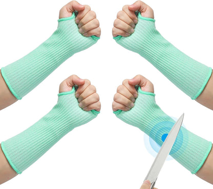 Cut Resistant Sleeve Arm Safety Protectors Sleeves with Thumb Hole Level 5 Protection Forearm Guard Sleeves