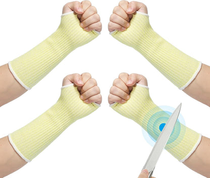 Cut Resistant Sleeve Arm Safety Protectors Sleeves with Thumb Hole Level 5 Protection Forearm Guard Sleeves