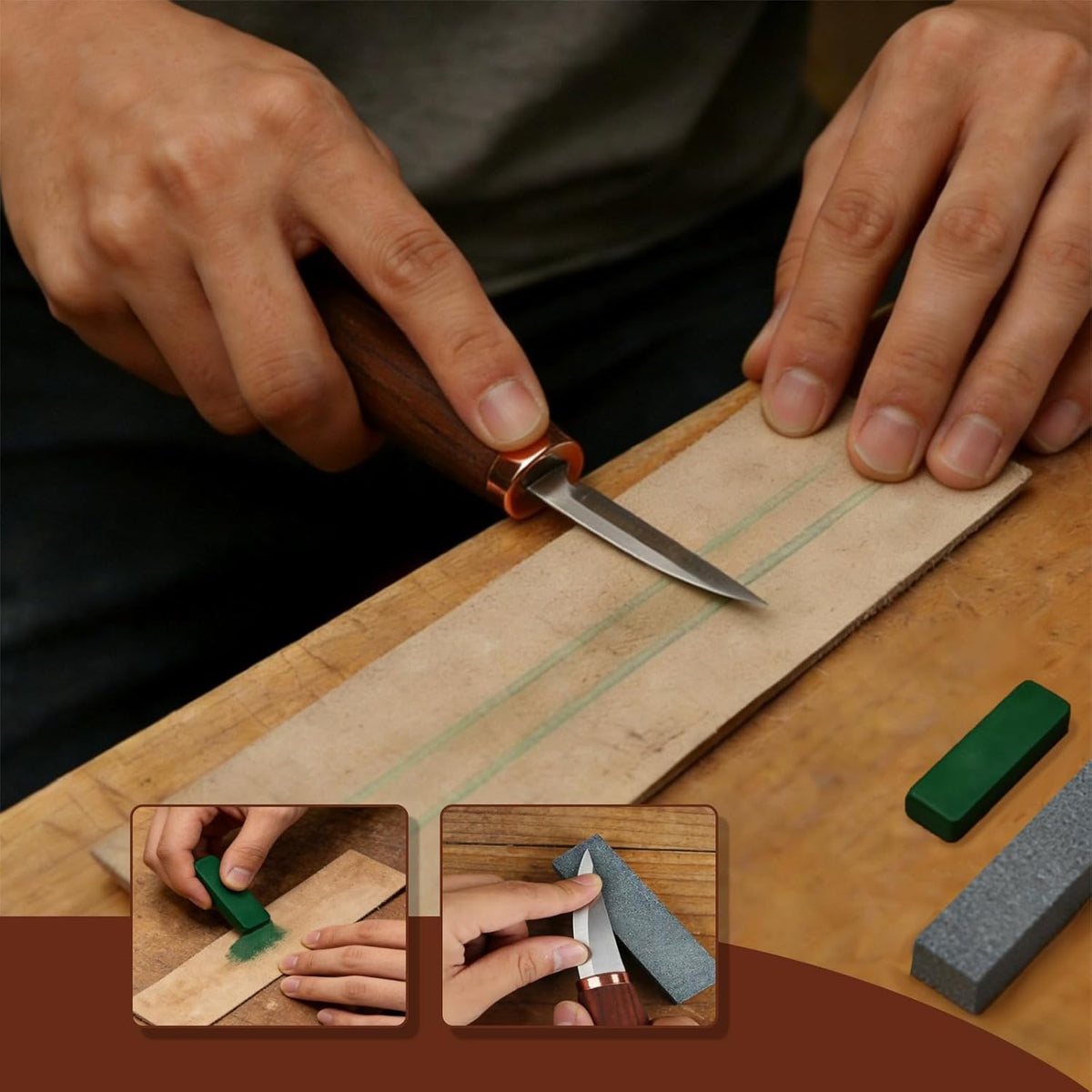 21-Piece Wood Carving Tools Kit - Complete Whittling Set with Detail Knives, Hook Knives, Sharpening Stone, Basswood Blocks & Cut Resistant Gloves for Beginner & Advanced Wood