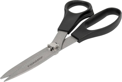 Everyday Take-Apart Shears, Multipurpose Scissors, Hardened Stainless Steel Blades & Serrated Edge with Power Notch, 7”, Gray