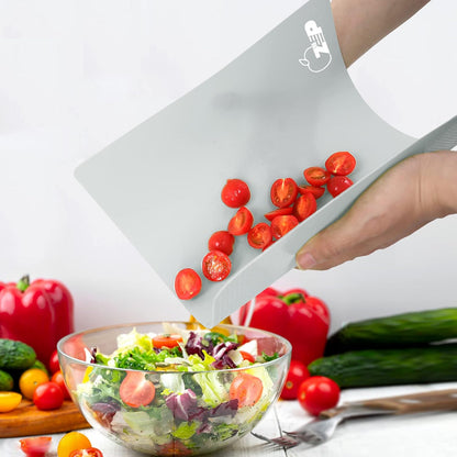 Plastic Cutting Boards for Kitchen, Flexible Cutting Mats, Colorful Chopping Boards with Food Icon, Non-Slip, Non Porous, BPA Free, Dishwasher Safe Rainbow