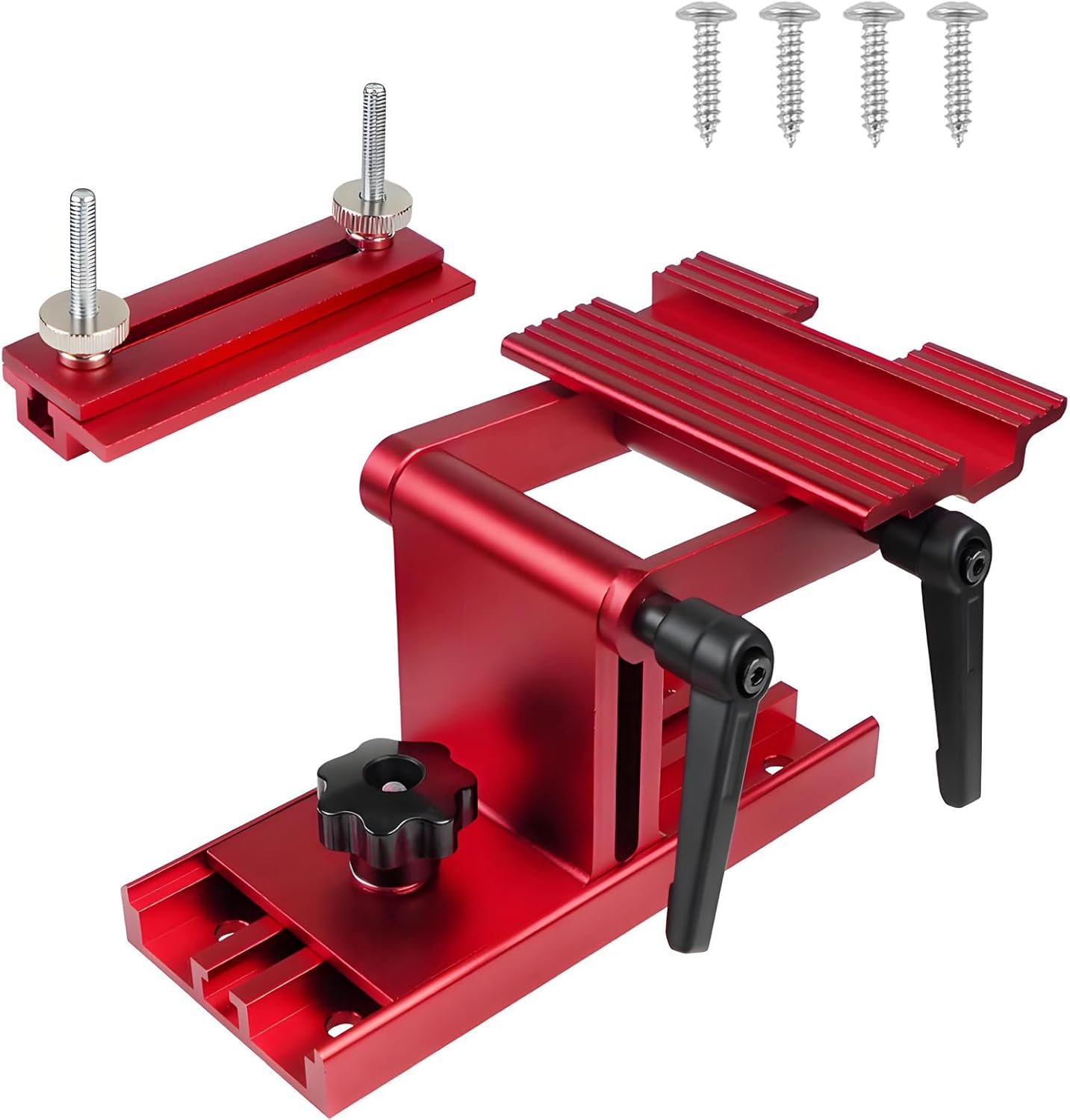 Bench Grinder Tool Rest, Adjustable Replacement Tool Rest Sharpening Jig for 6" or 8" Grinders and Sanders, Pro Sharpening System with Flat Miter Slide for 0"-2.5" Wide Blades and Chisels