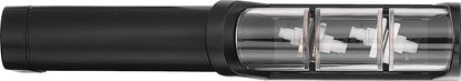 MIYABI Knife Sharpener, Ceramic & Diamond Discs, Matte Black