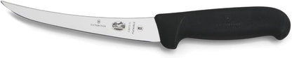 Fibrox 6-In Curved Boning & Fillet Knife, Flexible Steel Blade | Ergonomic non-slip handle for meat and poultry, Swiss made precision tool, NSF approved professional grade kitchen cutlery