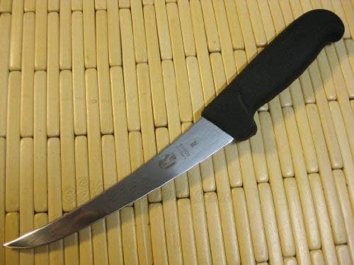 Fibrox 6-In Curved Boning & Fillet Knife, Flexible Steel Blade | Ergonomic non-slip handle for meat and poultry, Swiss made precision tool, NSF approved professional grade kitchen cutlery