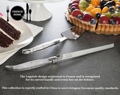 Connoisseur 4-Piece Pearl White Steak Knife Set