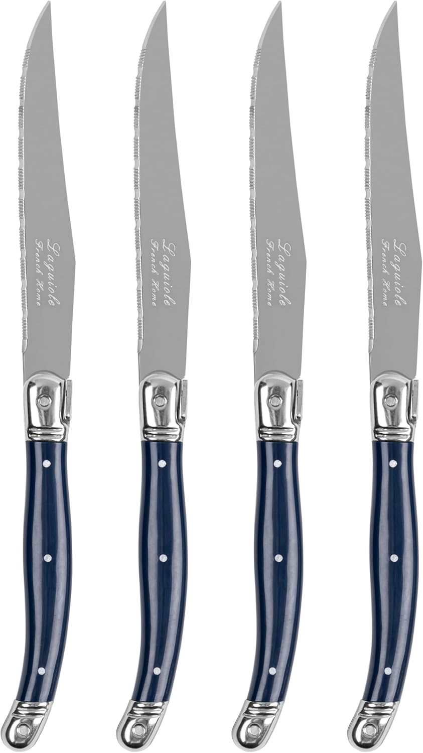 Connoisseur 4-Piece Pearl White Steak Knife Set