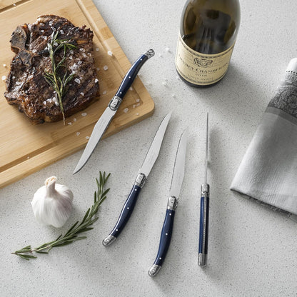 Connoisseur 4-Piece Pearl White Steak Knife Set